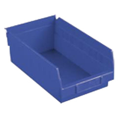 8 3/8″ × 17 7/8″ × 4″ - Blue Economy Shelf Bin - Exact Tooling