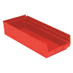 8 3/8″ × 17 7/8″ × 4″ - Red Economy Shelf Bin - Exact Tooling