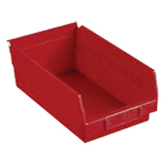 6 5/8″ × 23 5/8″ × 4″ - Red Economy Shelf Bin - Exact Tooling