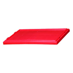 Red Lid for use with Akro Nest-Stack Tote 35–180 - Exact Tooling