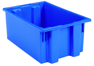 19-1/2 x 15-1/2 x 10'' - Blue Nest-Stack-Tote Box - Exact Tooling