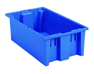 19-1/2 x 13-1/2 x 8'' - Blue Nest-Stack-Tote Box - Exact Tooling