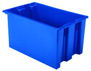 23-1/2 x 15-1/2 x 12'' - Blue Nest-Stack-Tote Box - Exact Tooling