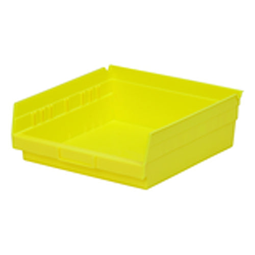 11 1/8″ × 11 5/8″ × 4″ - Yellow Economy Shelf Bin - Exact Tooling