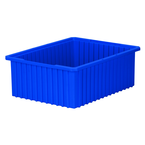20-1/8 x 14-7/8 x 7-7/16'' - Blue Akro-Grid Stackable Containers - Exact Tooling