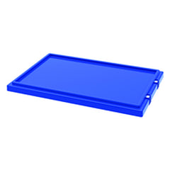 Blue Lid for use with Akro Nest-Stack Tote 35–240 - Exact Tooling