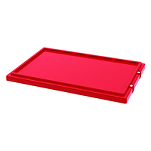 Red Lid for use with Akro Nest-Stack Tote 35–240 - Exact Tooling