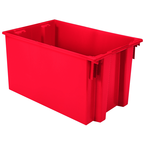 29-1/2 x 19-1/2 x 15'' - Red Nest-Stack-Tote Box - Exact Tooling