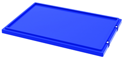Blue Lid for use with Akro Nest-Stack Tote 35-300 - Exact Tooling