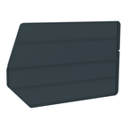18" x 11" - Black 6-Pack Bin Dividers for use with Akro Stackable Bins - Exact Tooling