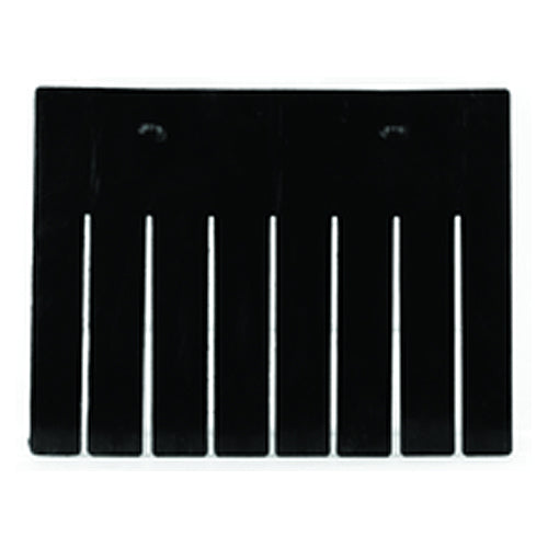 6-Pack - Black - Short Bin Dividers for use with Akro-Grid Container 33-168 - Exact Tooling