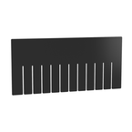 Black 6-Pack Short Bin Dividers for use with Akro-Grid Container 33-228 - Exact Tooling