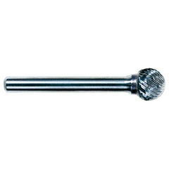 2.4mm EdgeHog Spherical Miniature Carbide Bur SD-41M-D Std Alt Diamond (Double) - Exact Tooling