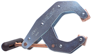T-Handle Clamp With Cushion Handles - 1-1/4'' Throat Depth, 3'' Max. Opening - Exact Tooling