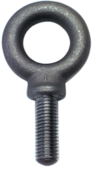 Shoulder Plain Eye Bolt - 1-3/4-5 Thread, 2-7/8'' Eye Dia. - Exact Tooling