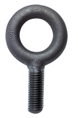 No Shoulder Plain Eye Bolt - 1-1/8-7 Thread, 2'' Eye Dia. - Exact Tooling