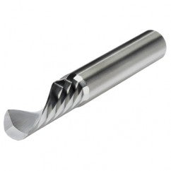 1/8" Dia. - 1-1/2" OAL - CBD - Router-Single Flute Plastic LH Spiral; RH Cut - Exact Tooling