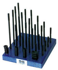 T-Nut and Stud Set - #68205; M12 x 1.75 Stud Size; 16mm T-Slot Size - Exact Tooling