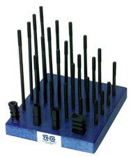 T-Nut and Stud Set - #20608; 5/8-11 Stud Size; 11/16 T-Slot Size - Exact Tooling