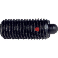 End Force Spring Plunger - 6.6 lbs Initial End Force, 17.4 lbs Final End Force (1/2″–13 Thread) - Exact Tooling