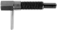 Lever Type Locking Plunger - .50 lbs Initial End Force, 2.5 lbs Final End Force (1/4-20 Thread) - Exact Tooling