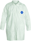 Tyvek® White No Pocket Lab Coat - X-Large (case of 30) - Exact Tooling