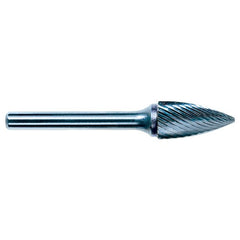 1/4 EdgeHog Tree Shape Pointed End Miniature Carbide Bur SG-51 Fine - Exact Tooling