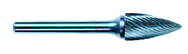 3/4 EdgeHog Tree Shape Pointed End Carbide Bur SG-7 Standard Alt Diamond (Double) - Exact Tooling