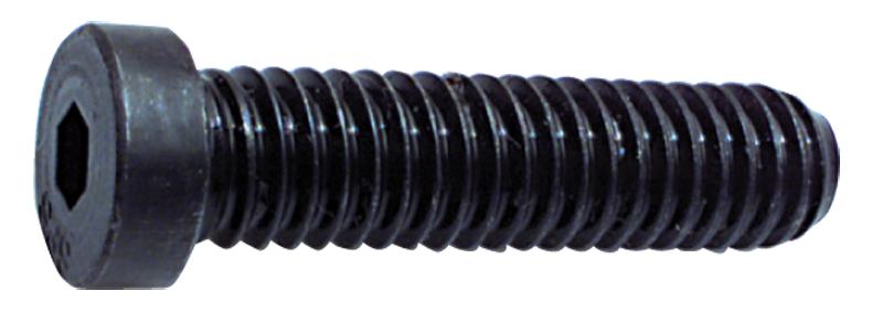 1/4-20 x 5/8 - Black Finish Heat Treated Alloy Steel - Cap Screws - Low Head Socket - Exact Tooling
