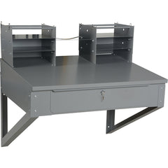 Shop Desk Wall Mounted Style 19.5 Height - Exact Tooling