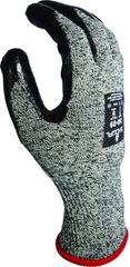 Flame-resistant, flat dipped sponge neoprene palm coating, Gray with black, 13-gauge Kevlar liner, tactile grip, Arc Flash level 2, ANSI CUT LEVEL A4/extra large - Exact Tooling