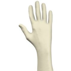 Disposable natural rubber latex 9 1/2″ 5-mil natural rolled cuff powder free textured grip/small - Exact Tooling