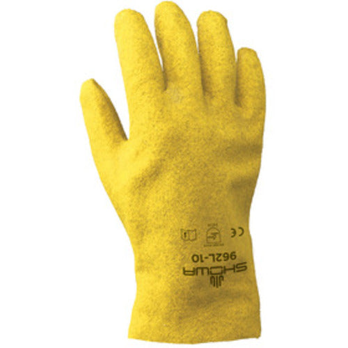 General purpose PVC fully coated yellow jersey liner slip-on/large - Exact Tooling