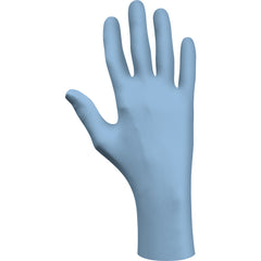 Disposable powder-free low-modulus 100%-nitrile 11″ 6-mil rolled cuff blue/extra large - Exact Tooling