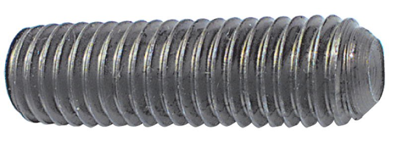 5/8-11 x 2 - Black Finish Heat Treated Alloy Steel - Socket Set Screws - Cup Point - Exact Tooling