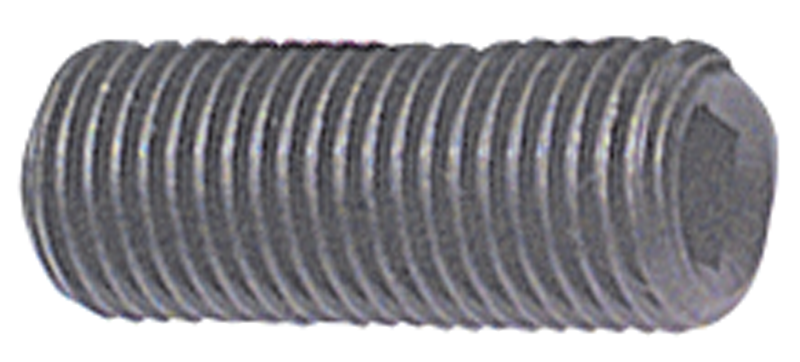 0-80 x 1/8 - Black Finish Heat Treated Alloy Steel - Socket Set Screws - Cup Point - Exact Tooling