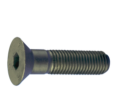 M8 - 1.25 x 35 - Black Finish Heat Treated Alloy Steel - Cap Screws - Flat Head - Exact Tooling
