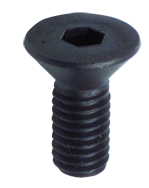 3/8-16 x 2-1/4 - Black Finish Heat Treated Alloy Steel - Cap Screws - Flat Head - Exact Tooling