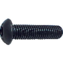 #10-24 × 1/2″ - Black Finish Heat Treated Alloy Steel - Cap Screws - Button Head - Exact Tooling