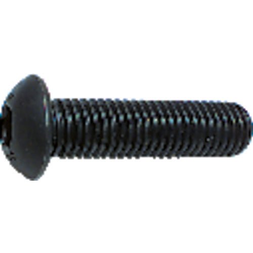 M4-0.70 × 10 mm - Black Finish Heat Treated Alloy Steel - Cap Screws - Button Head - Exact Tooling