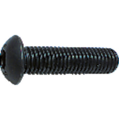M3-0.50 × 12 mm - Black Finish Heat Treated Alloy Steel - Cap Screws - Button Head - Exact Tooling