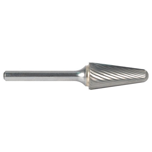 3mm EdgeHog Conical Radius End Miniature Carbide Bur SL-41M-D Std Alt Diamond (Double) - Exact Tooling