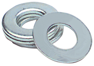 1 Bolt Size - Zinc Plated Carbon Steel - Flat Washer - Exact Tooling