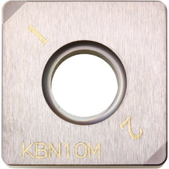 SNGA 432 ME KBN35M, 1/32″ Corner Radius, 3/16″ Thick, 1/2″ Inscribed Circle, MEGACOAT, Square, Turning Indexable Insert - Exact Tooling