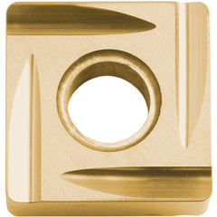 SNGG 321 B PV710, 1/64″ Corner Radius, 1/8″ Thick, 3/8″ Inscribed Circle, TiCN (MEGACOAT NANO), Square, Turning Indexable Insert - Exact Tooling