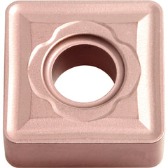 SNMG 432 C CA320, 1/32″ Corner Radius, 3/16″ Thick, 1/2″ Inscribed Circle, TiCnulll2O3/Ti, Square, Turning Indexable Insert - Exact Tooling