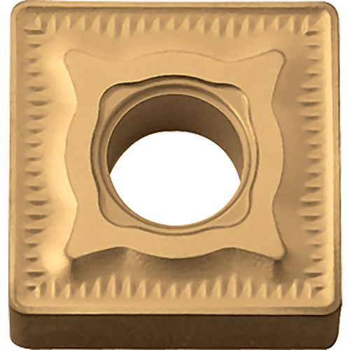 SNMG 432 GC CA5505, 1/32″ Corner Radius, 3/16″ Thick, 1/2″ Inscribed Circle, TiCnulll2O3/TiN, Square, Turning Indexable Insert - Exact Tooling