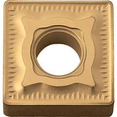 SNMG 432 GC CA5505, 1/32″ Corner Radius, 3/16″ Thick, 1/2″ Inscribed Circle, TiCnulll2O3/TiN, Square, Turning Indexable Insert - Exact Tooling