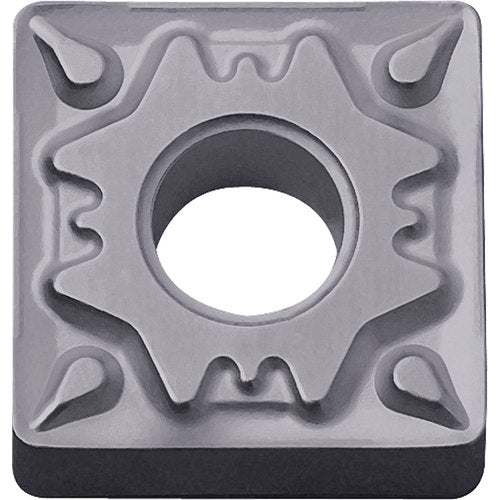 SNMG 431 HQ PV7010, 1/64″ Corner Radius, 3/16″ Thick, 1/2″ Inscribed Circle, TiCN (MEGACOAT), Square, Turning Indexable Insert - Exact Tooling
