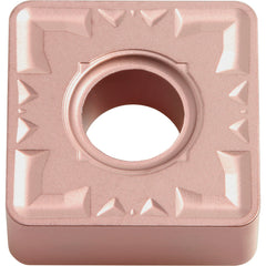 SNMG 433 ZS CA320, 3/64″ Corner Radius, 3/16″ Thick, 1/2″ Inscribed Circle, TiCnulll2O3/Ti, Square, Turning Indexable Insert - Exact Tooling